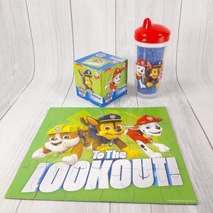 To the Lookout Paw Patrol  24 Pc Puzzle and Sippy Cup Stage 3 Set Kids Toddler